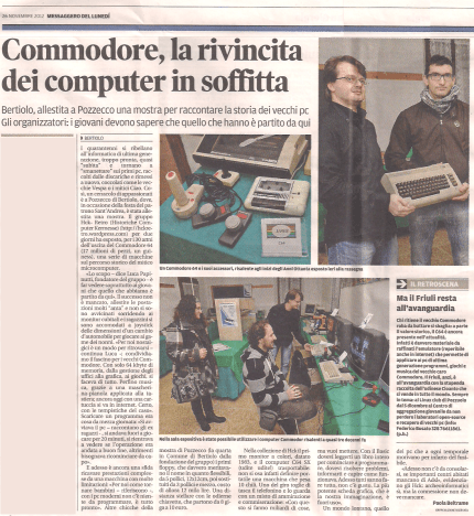 Messaggero Veneto - Lunedì 26 Novembre 2012